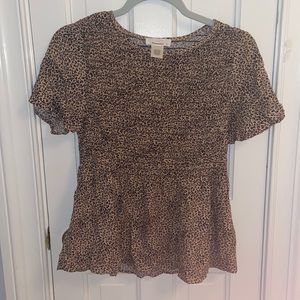 Urban Romantics cheetah print top